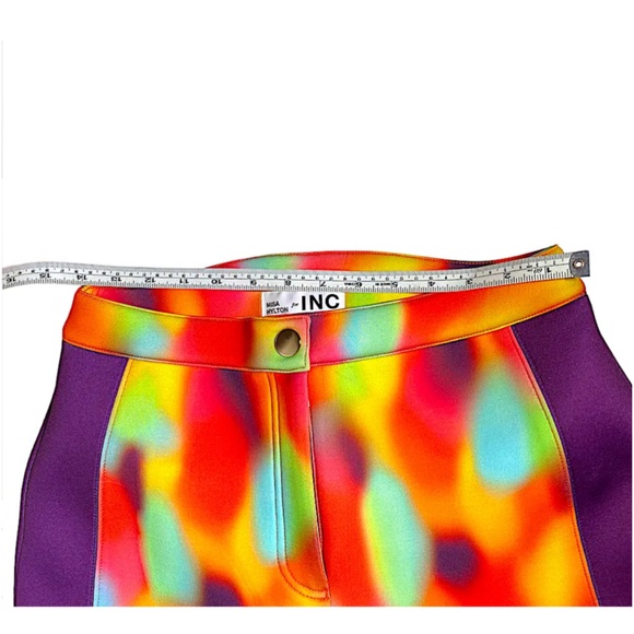 INC International Concepts Misa Hylton Scuba  Printed colored Pants NWT - Picture 6 of 14